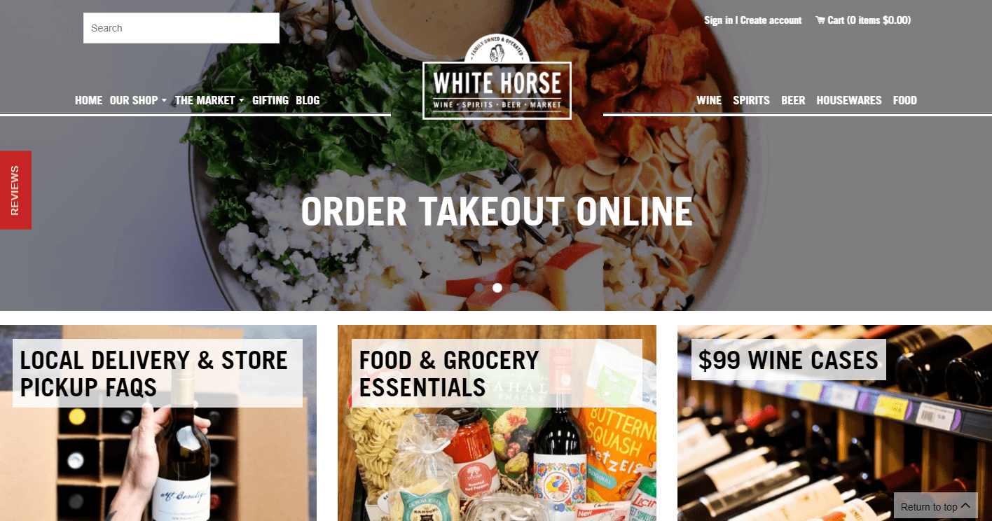 White Horse Wine and Spirits' Homepage