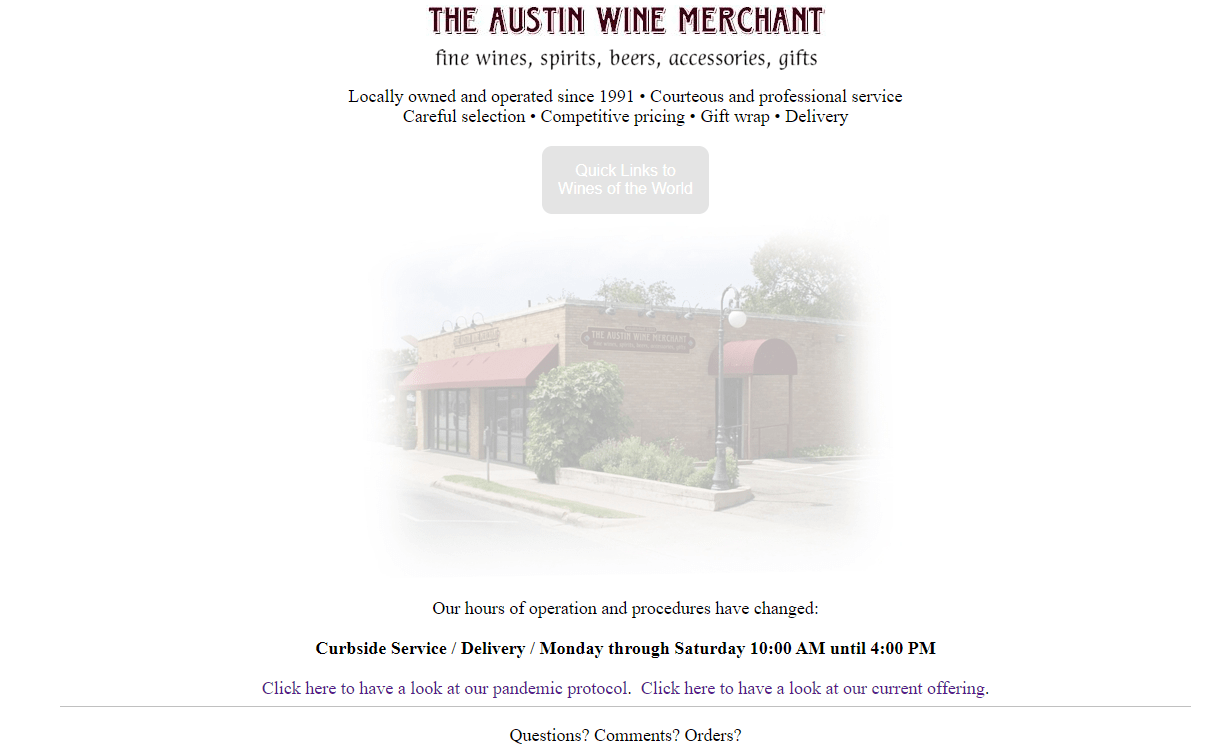 The Austin Wine Merchant's Homepage