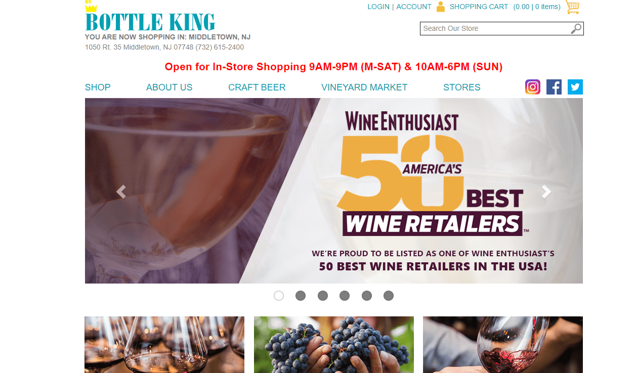 Bottle King's Homepage